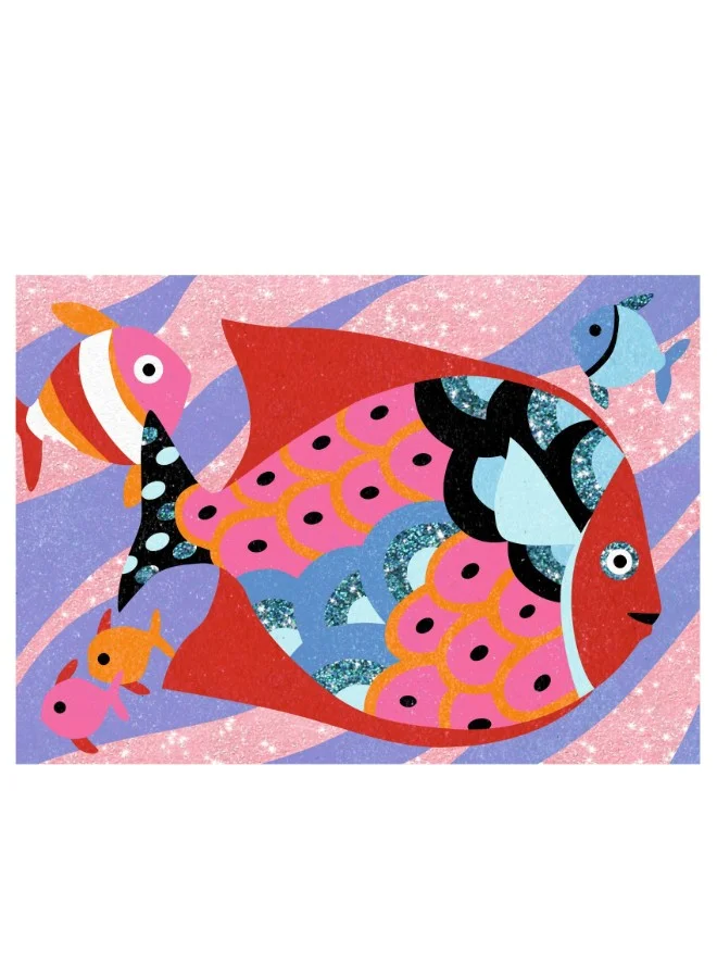 DJECO Sand And Glitter Fish Rainbow