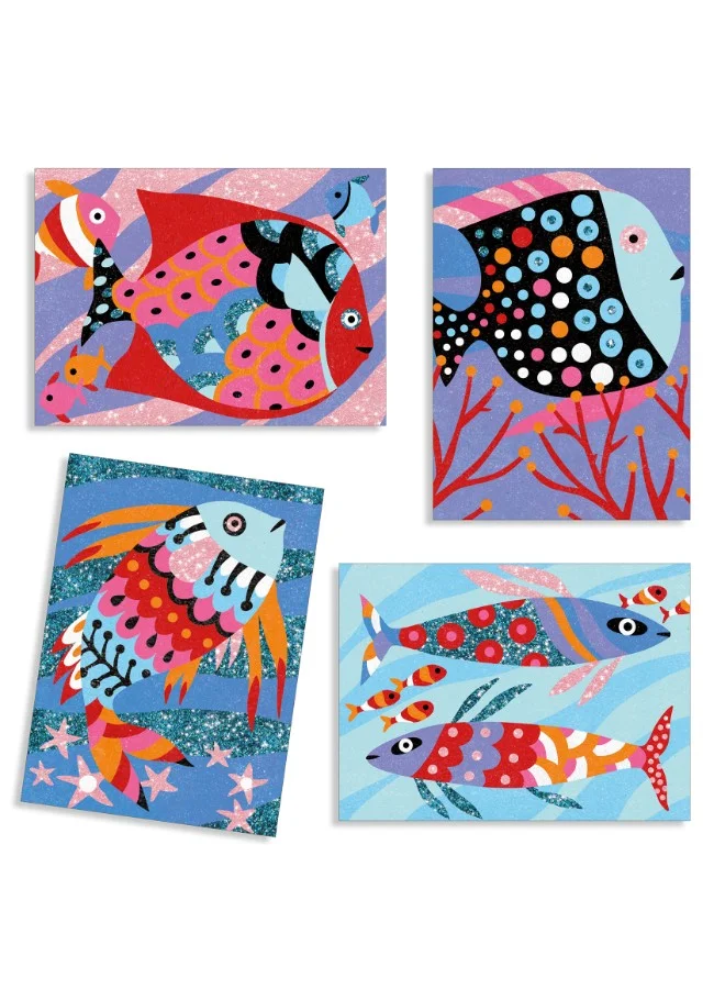 DJECO Sand And Glitter Fish Rainbow