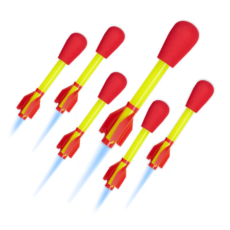 Stomp Rocket Ultra Rocket Refills 6 Rockets Replacement FoamTipped Rockets for Kids Fun Backyard Outdoor Kids Toys Gifts for Boys Girls - Image 2