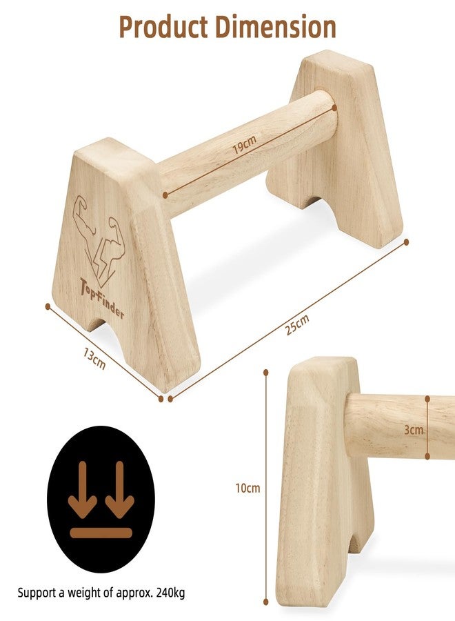 Topfinder Calisthenics Bars, Push Up Bar Handstand Blocks,Parallel Bars for Calisteniamadera L Sit Bars Gymnastics Equipment - Image 2