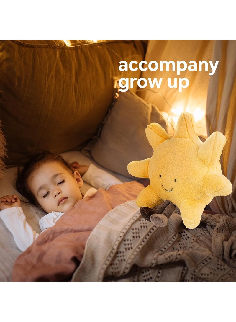 general Adorable Sun Plush Toy, Smiling and Fun Sun-Shaped Pillow, 12-Inch Yellow Sunshine Plush Animal, Soft Plush Sun Animal Pillow, Perfect Birthday Gift for Kids - Image 3