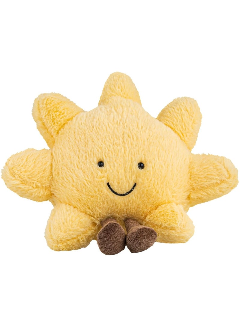 general Adorable Sun Plush Toy, Smiling and Fun Sun-Shaped Pillow, 12-Inch Yellow Sunshine Plush Animal, Soft Plush Sun Animal Pillow, Perfect Birthday Gift for Kids - Image 1
