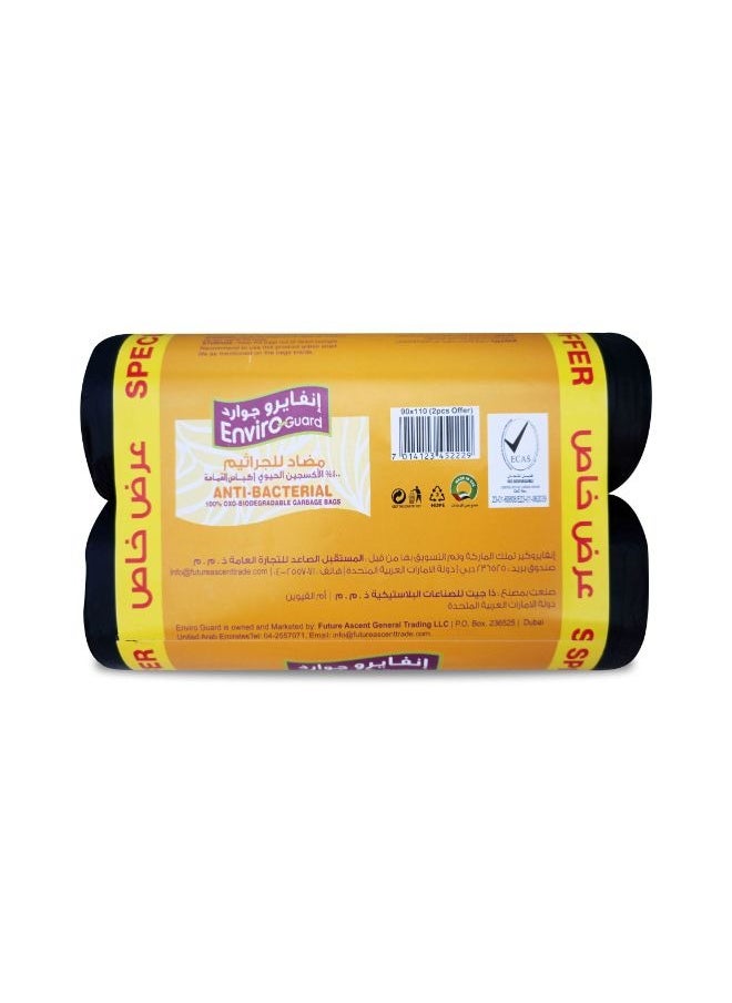 Enviro Guard Anti Bacterial Heavy Duty XL Garbage Bag Rolls 2 x 20 Pcs  - Image 2