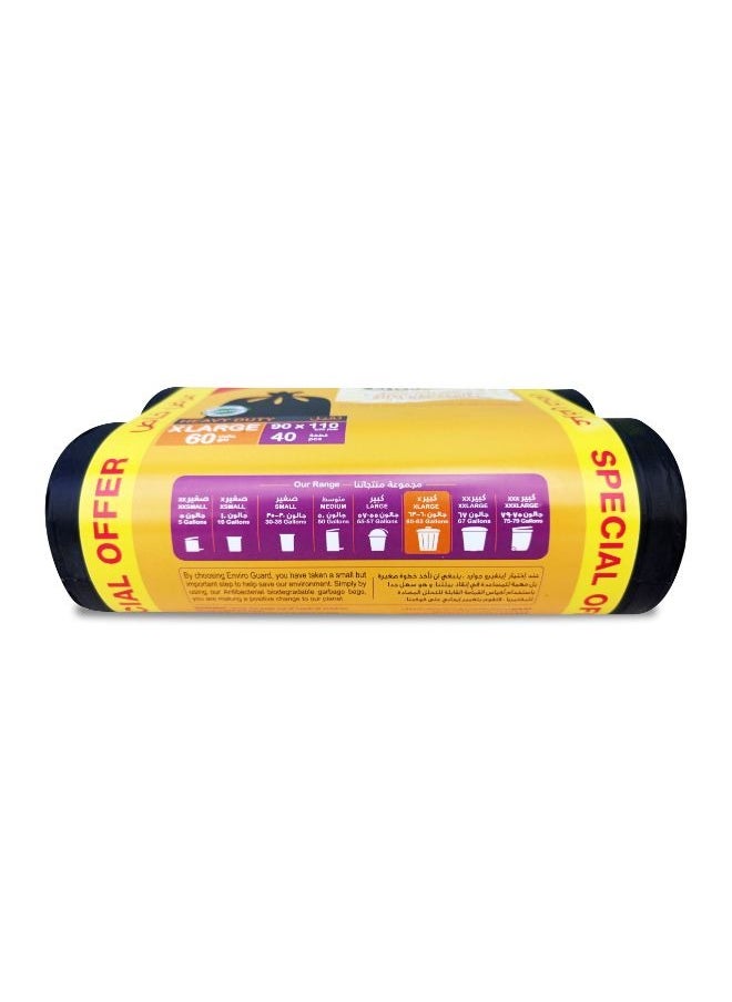 Enviro Guard Anti Bacterial Heavy Duty XL Garbage Bag Rolls 2 x 20 Pcs  - Image 3