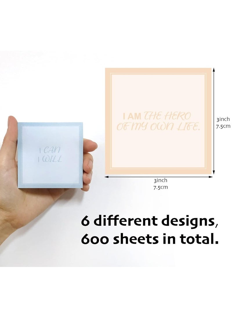 Generic Inspirational Sticky Notes 3x3 Motivational Note Pads Fun Self-Sticky Pads Gift for Students, Teachers, Nurse  - Image 2