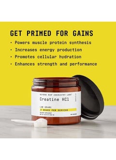 BEYOND RAW Science-Backed Creatine HCl Powder, Lab Grade, for Muscle Strength and Growth, Energy Production, Athletic Performance, Cognitive Support, Cellular Hydration, 60 Servings  - Image 4