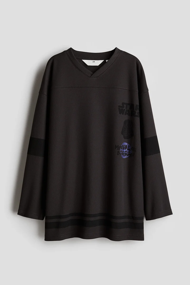 H&M Oversized mesh T-shirt