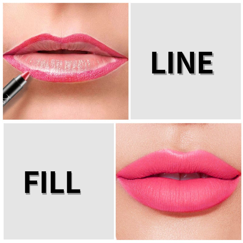 Boobeen Matte Lipstick Pencil Lip Crayon Stick Matte Velvet Lipgloss Creamy Lip Liner Full Coverage High Pigment Waterproof Non-Fade Lipstick for Women, Matte Lip Stain with Smooth Makeup (#04) - Image 2