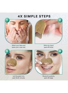 LivaClean (75 Ct) Pore Strips W/Salicylic Acid Witch Hazel & Aloe Vera Blackhead Remover For Face Nose Pores Blackheads Removal Blackhead Remover Strip Black Head Nose Strips Blackhead Remover  - Image 3