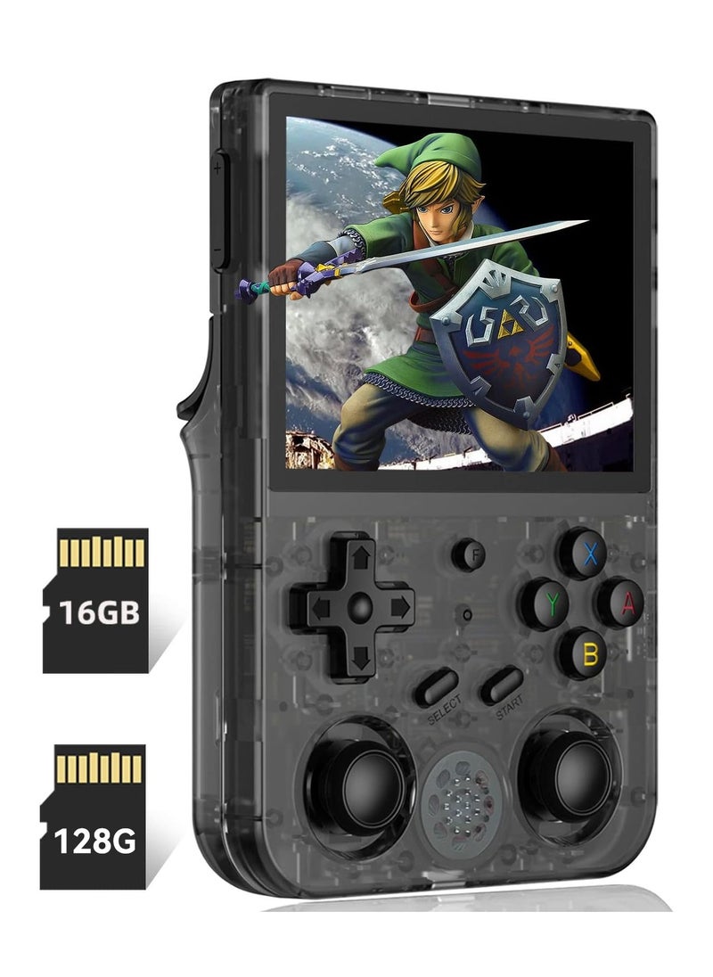 ANBERNIC  RG353V Retro Handheld Game with Dual OS Android 11 and Linux, RG353V with 64G TF Card Pre-Installed 4452 Games Supports 5G WiFi 4.2 Bluetooth (Black, 128G)  - Image 2