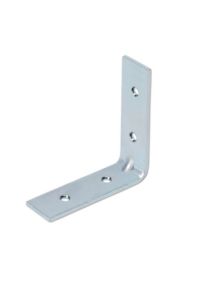 Impex IMPEX Angle Bracket for Reinforcing Chairs/Tables - 24 Pcs Shelf bracket Zinc Plated L Shape Bracket for Solid Shelf Support Joint Right Corner Brace (75 X 75 MM) - Image 1
