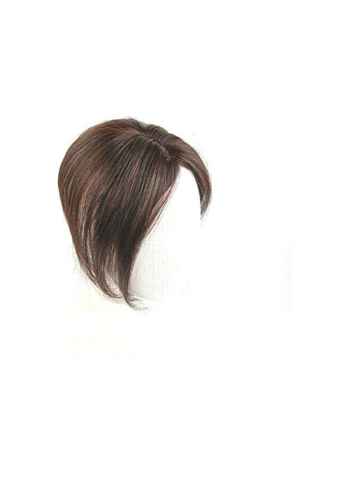 Generic Synthetic Hair Extension Front Bangs Short Straight Brown - Image 1