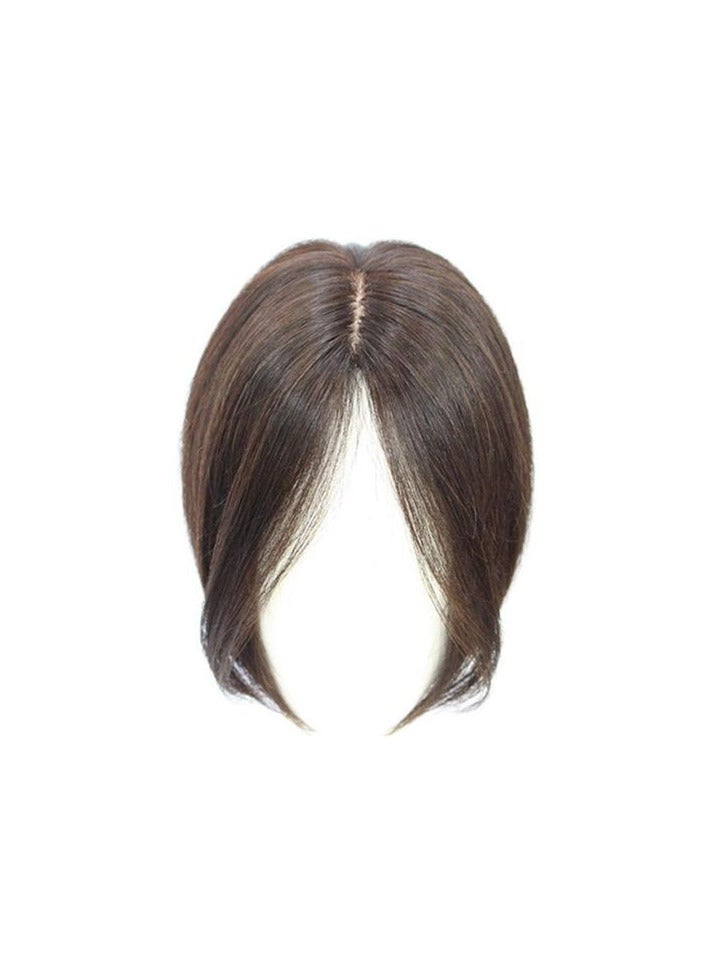 Generic Synthetic Hair Extension Front Bangs Short Straight Brown - Image 2