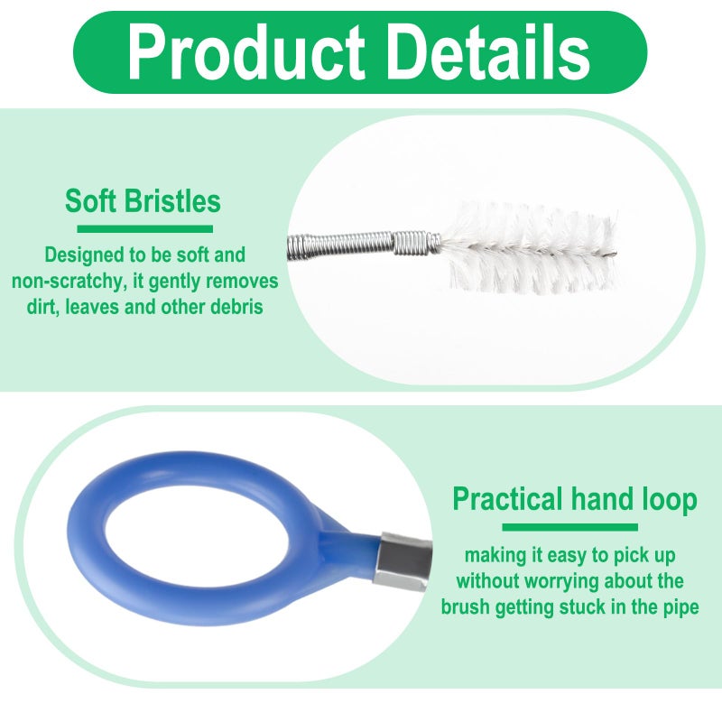 ecocstm Auto Sunroof Drain Cleaning Tool, 78 Inch Flexible Tube Cleaning Brush, Drain Brush Extra Long Pipe Cleaners for Cars, Car Accessories, Car Sunroof Drain Hole Cleaner for Drains, Sewers, Windshields - Image 3