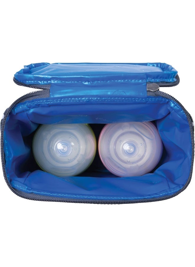 PackIt Freezable Double Bottle Bag, Built with EcoFreeze Technology, Collapsible, Reusable, Zip Closure, Buckle Handle, Perfect for Breastmilk and Formula On the Go - Image 5