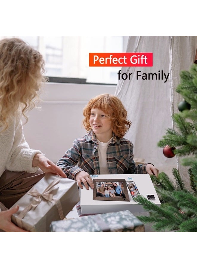 Canupdog 10.1 WiFi Digital Photo Frame, Canupdog IPS Touch Screen Smart Cloud Photo Frame with 16GB Storage, Wall Mountable, Auto-Rotate, Motion Sensor, Share Photos via Frameo App - Image 2