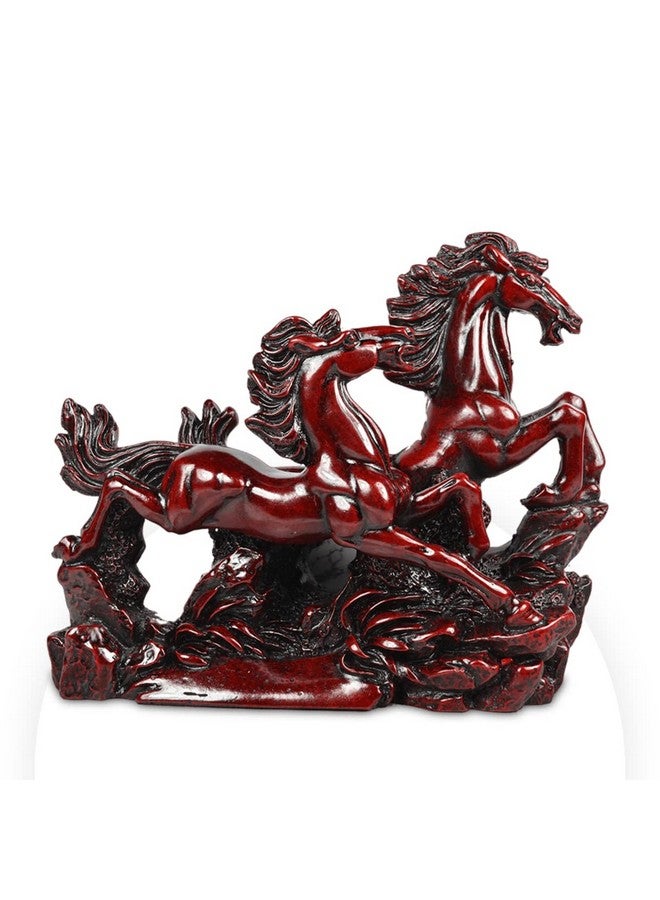 Reiki Crystal Products Reiki Crystal Products Combo 2 / Two Running Horse, Victory Horses for Vastu, Fengshui, Positive Energy, Vibrations (Color : Red & White) Pack of 2 pc  - Image 4