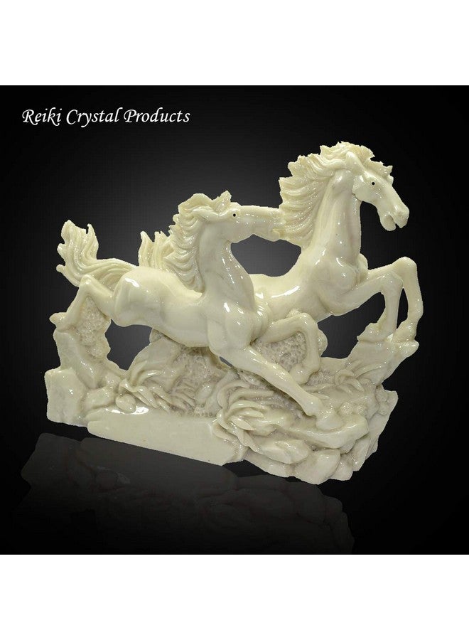 Reiki Crystal Products Reiki Crystal Products Combo 2 / Two Running Horse, Victory Horses for Vastu, Fengshui, Positive Energy, Vibrations (Color : Red & White) Pack of 2 pc  - Image 5