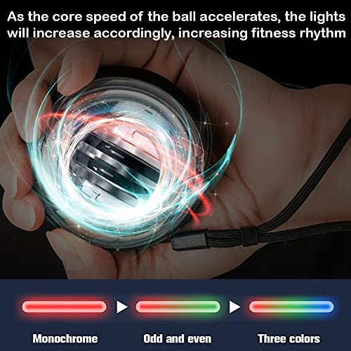 GOZATO Auto-Start Wrist Trainer Ball, Arm Strengthener, Gyroscopic Forearm Exerciser for Stronger Muscle and Bones Workout, Silicone - Image 5