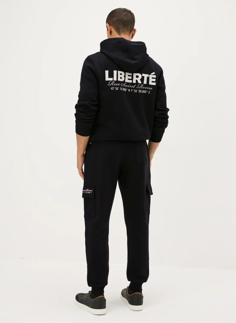 Matalan Black Liberte Cargo Jogging Bottoms