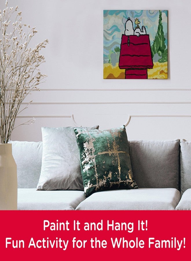 AQUARIUS - Peanuts Snoopy Chill Art by Numbers, Painting Kit, 16 x 20 - Image 4