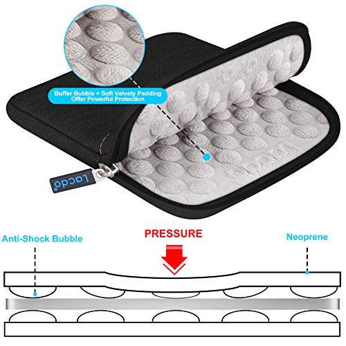 Lacdo Waterproof External USB CD DVD Writer Blu-Ray Protective Storage Carrying Case Bag Compatible Apple MD564ZM/A SuperDrive,Magic Trackpad, Samsung/LG/Dell/ASUS/External DVD Drives, Black - Image 2