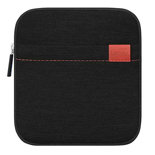 Lacdo Waterproof External USB CD DVD Writer Blu-Ray Protective Storage Carrying Case Bag Compatible Apple MD564ZM/A SuperDrive,Magic Trackpad, Samsung/LG/Dell/ASUS/External DVD Drives, Black - Image 1