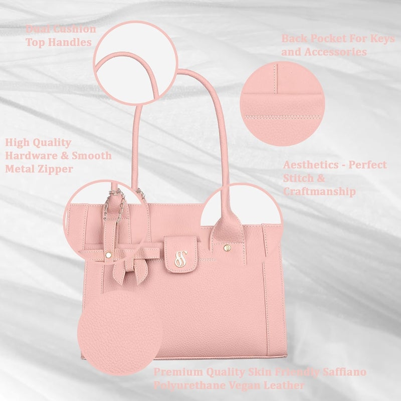 Fostelo Women's Ocean Side Satchel Tote Handbag for Women | Ladies Purse | Stylish Shoulder Bag | Gift For Women - Image 2