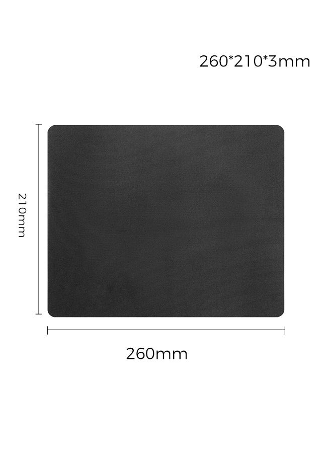 Black mouse pad (260x210x3mm), waterproof laptop pad, office mouse pad - Image 4