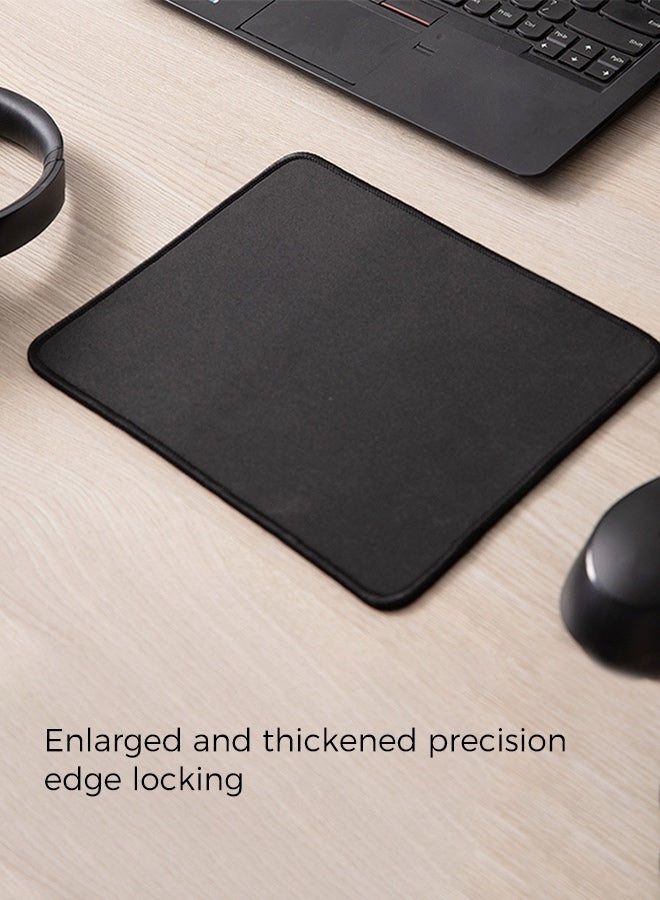 Black mouse pad (260x210x3mm), waterproof laptop pad, office mouse pad - Image 2