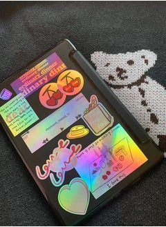 Y&D Printable Holographic Dries Quickly Waterproof Sticker Paper Rainbow Vinyl Paper, A4 Size, 8.25 x 11.7 Inches, for Inkjet Printer & Laser Printer, 20pcs  - Image 4