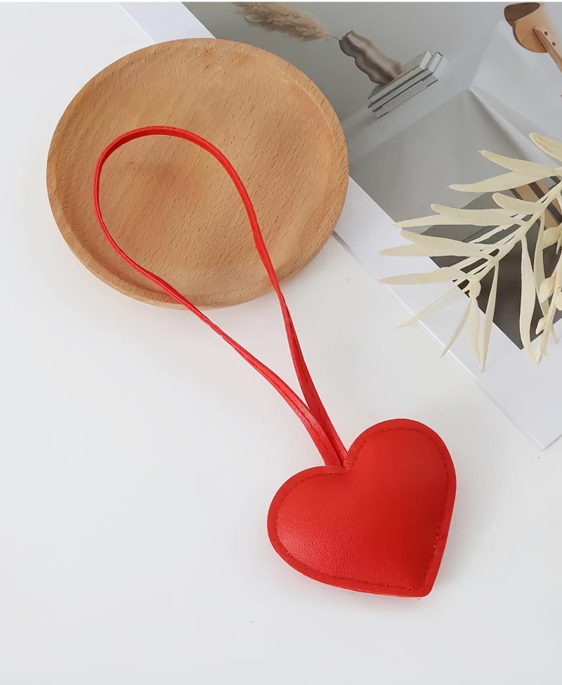 LAEKOU Heart Bag Charms Keychain for Women, Cute Key Chain Charm Accessories for Girls Tote Purse Backpack Handbags - Image 3