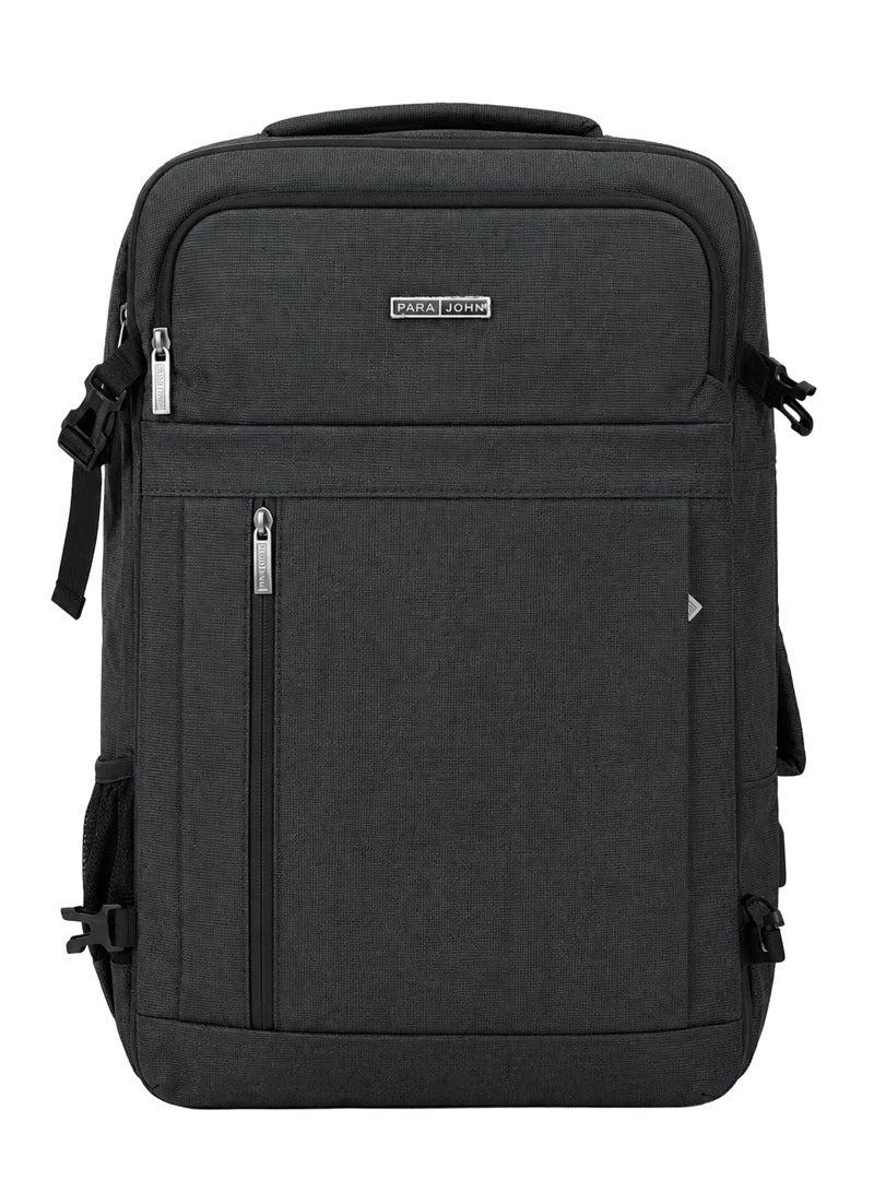 Parajohn 18.5 Inch Travel Backpack for Men & Women, 420D Polyester Laptop Backpack with Large Capacity, Durable Zippers, Padded Shoulder Straps and Multiple Compartments, Green - Image 2
