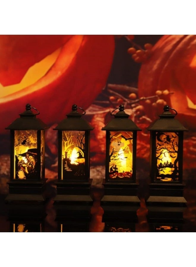 Party Decor Lantern Set of 4,Battery Operated Flameless LED Candle - Image 1