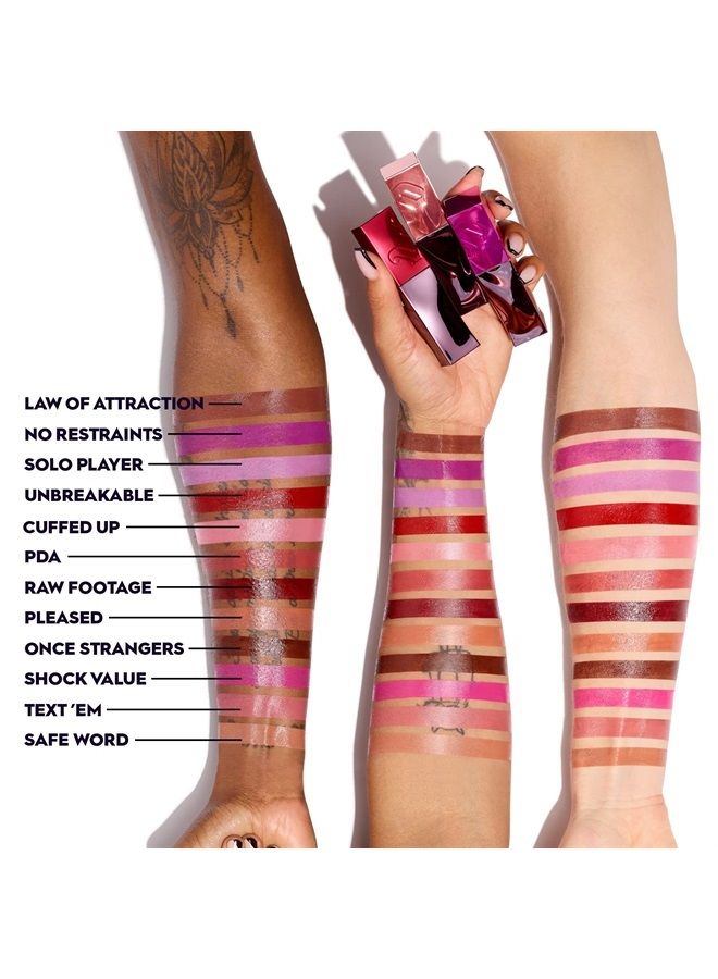 Urban Decay ملصق الشفاه فيس - أحمر شفاه سائل لامع بتغطية كاملة - لون يدوم طويلاً بلمسة واحدة - مقاوم للتلطخ - مقاوم للنقل - مقاوم للماء - لمسة لامعة عالية - نص 'إيم، 0.14 أونصة سائلة - Image 2