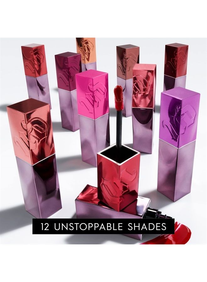 Urban Decay ملصق الشفاه فيس - أحمر شفاه سائل لامع بتغطية كاملة - لون يدوم طويلاً بلمسة واحدة - مقاوم للتلطخ - مقاوم للنقل - مقاوم للماء - لمسة لامعة عالية - نص 'إيم، 0.14 أونصة سائلة - Image 3