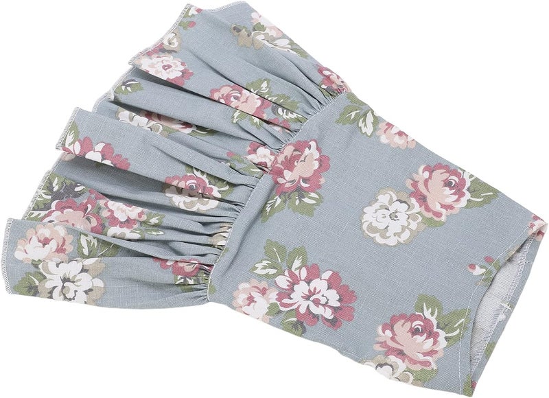 Pet Floral Dress Cotton Dog Sundress Breathable, Lightweight, Soft Material for Daily Wear and Party - Easy Hook and Loop Design, Comfortable Fit for Dogs (M) - Image 3