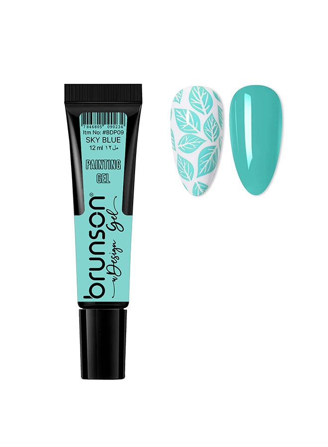 brunson جل طلاء الأظافر - 1 قطعة 12 مل لون كلاسيكي طلاء فني للأظافر فرشاة خط فرنسي رفيع في أقلام جل لنقش الأظافر صالون مانيكير BDP09 - Image 1
