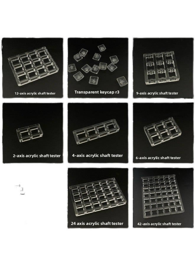 Thickened Transparent Acrylic Axis Tester Frame Cherry Mechanical Keyboard Axis Experience Shelf Customized Base 