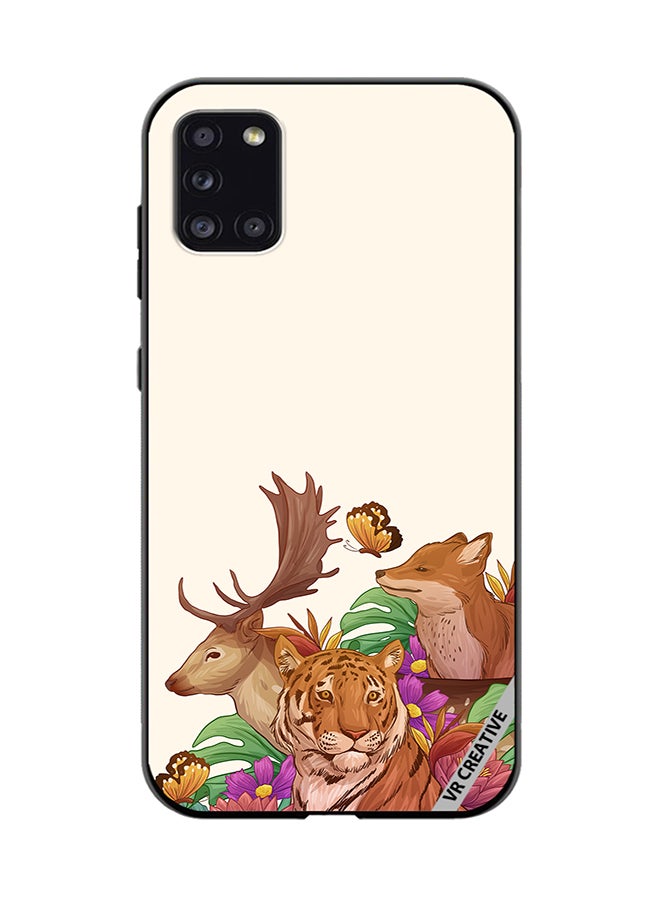 VR CREATIVE Protective Case Cover For Samsung Galaxy A31 Wild Animals Design Multicolour - Image 1