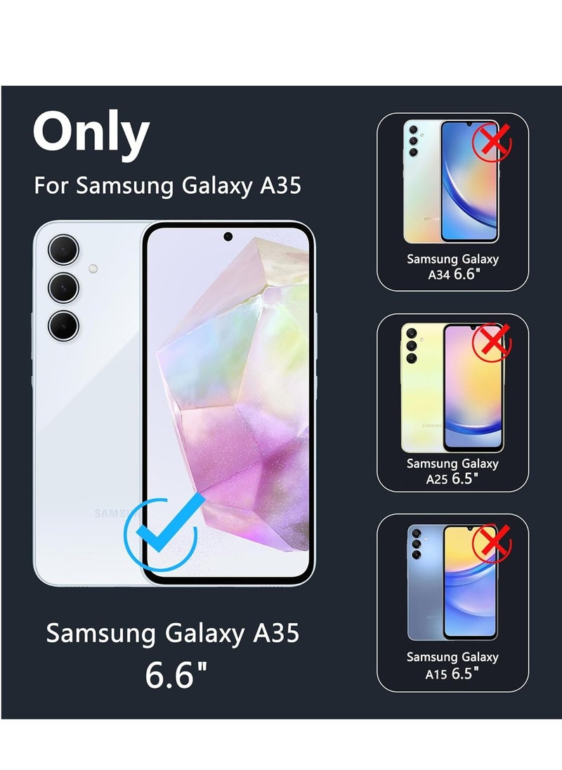 Samsung Galaxy A35 Case Cover Flexible Soft Silicone Slim Fit Case for Galaxy A35 Anti Scratch with Inside Microfiber Lining Shockproof Protective Phone Case for Galaxy A35 Case 6.6 inch