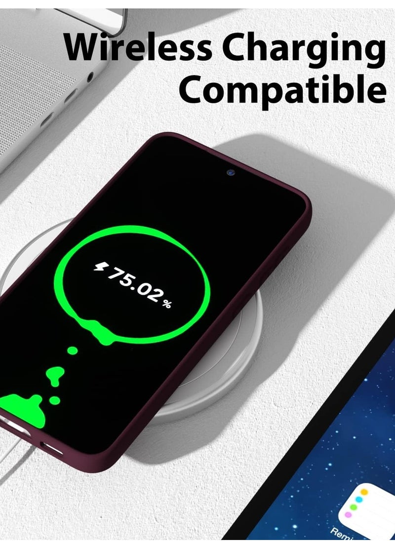 Samsung Galaxy A35 Case Cover Flexible Soft Silicone Slim Fit Case for Galaxy A35 Anti Scratch with Inside Microfiber Lining Shockproof Protective Phone Case for Galaxy A35 Case 6.6 inch
