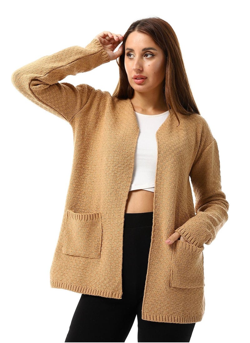 Caesar Womens Wool Open Cardigan  - Image 1
