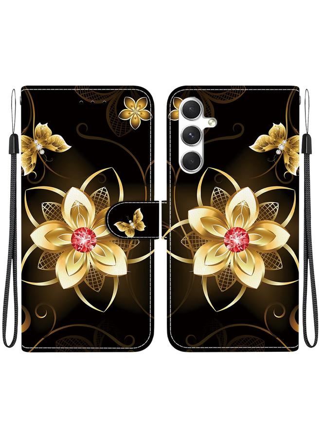 اس-توب جراب لهاتف Samsung Galaxy S24+ 5G جراب هاتف جلدي برسومات ملونة وملمس كريستالي - Image 1