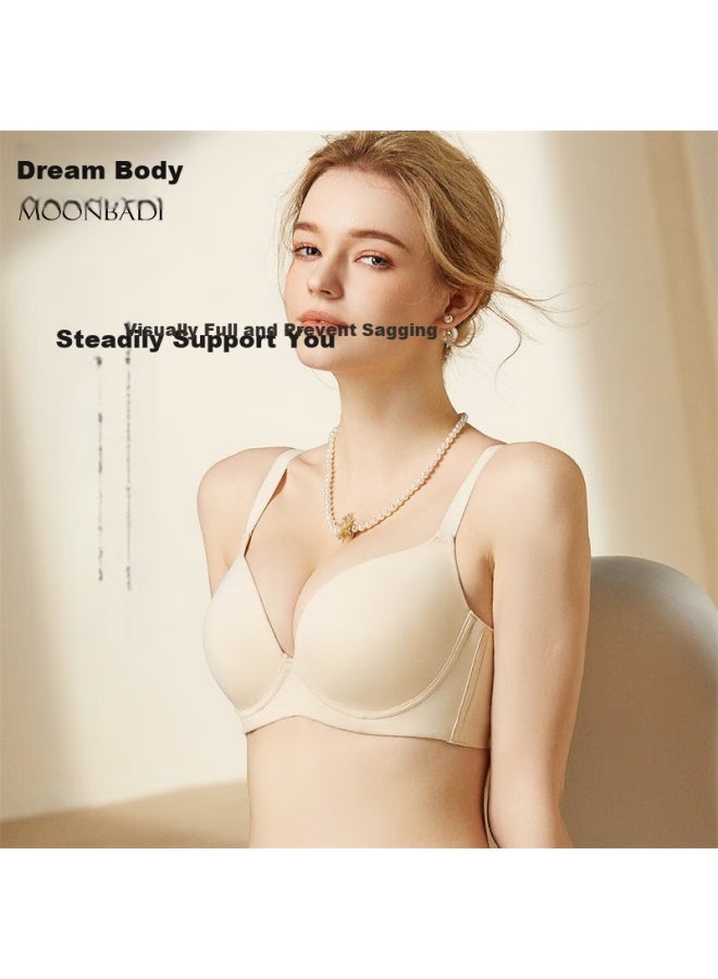 Moonbadi Plus Size Seamless Bra With Thin Cup, Push Up And Side Support, Adjustable Bra For Large Busts - Image 2