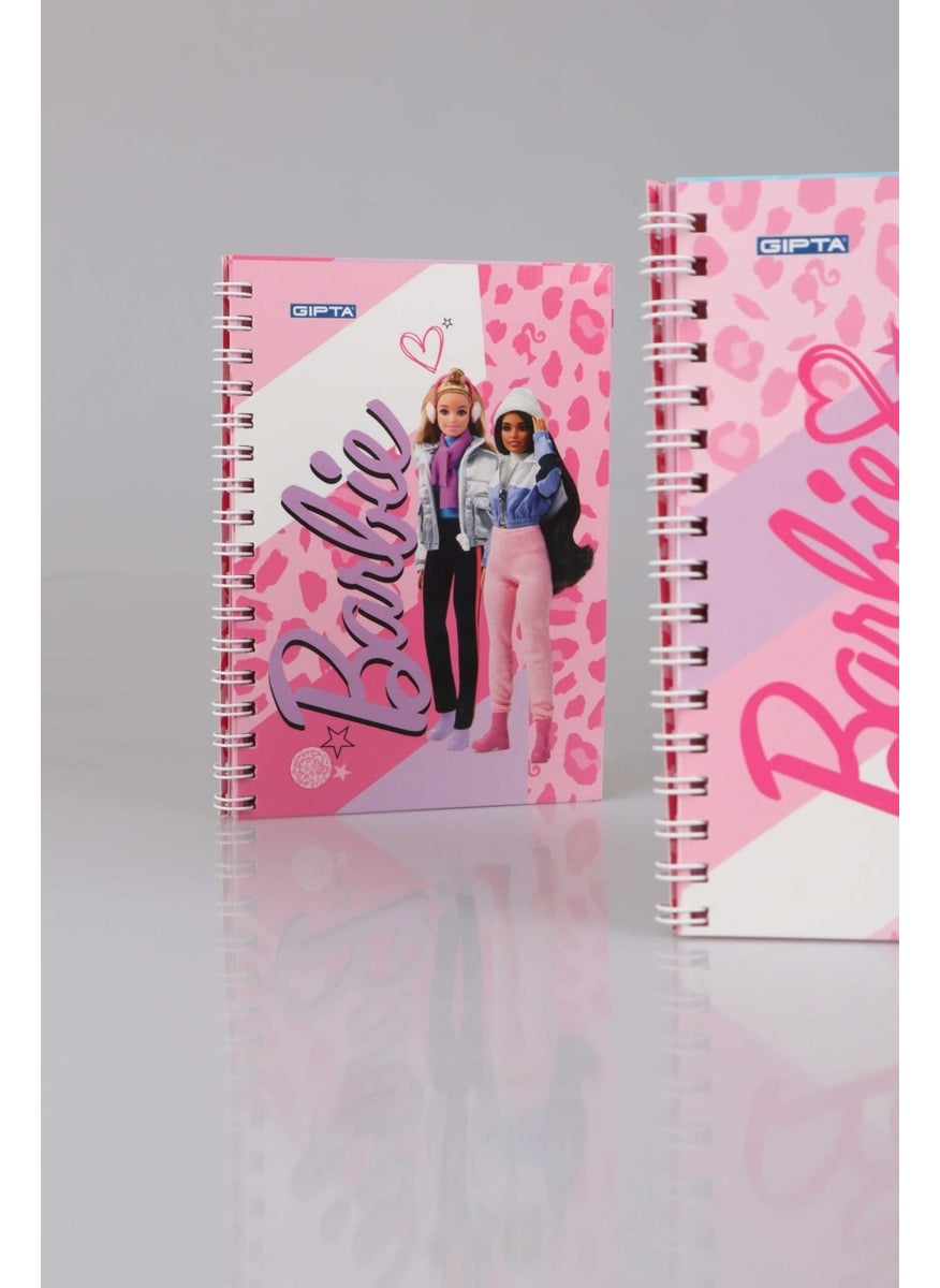 Barbie New Season Licensed Spiral A6 Striped Notepad / Memo Pad  - Image 2
