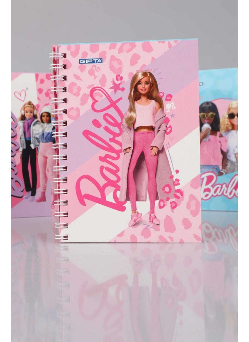 Barbie New Season Licensed Spiral A6 Striped Notepad / Memo Pad  - Image 4