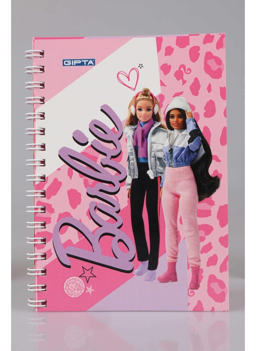 Barbie New Season Licensed Spiral A6 Striped Notepad / Memo Pad  - Image 5