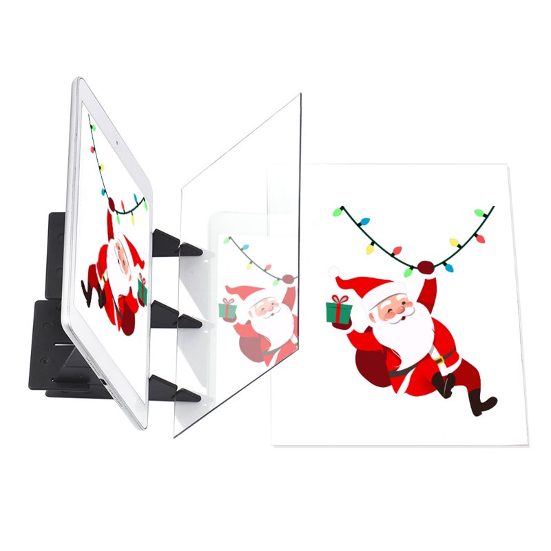 Optical Drawing Tracing Board Portable Sketching Painting Tool Animation Copy Pad No Overlap Shadow Mirror Image Reflection Projector Zero-based Toy for Children Students Adults Artists Beginners - Image 1
