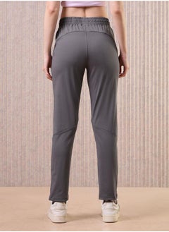 Technosport Solid Slim Fit Trackpants with Pockets by Styli  - Image 3